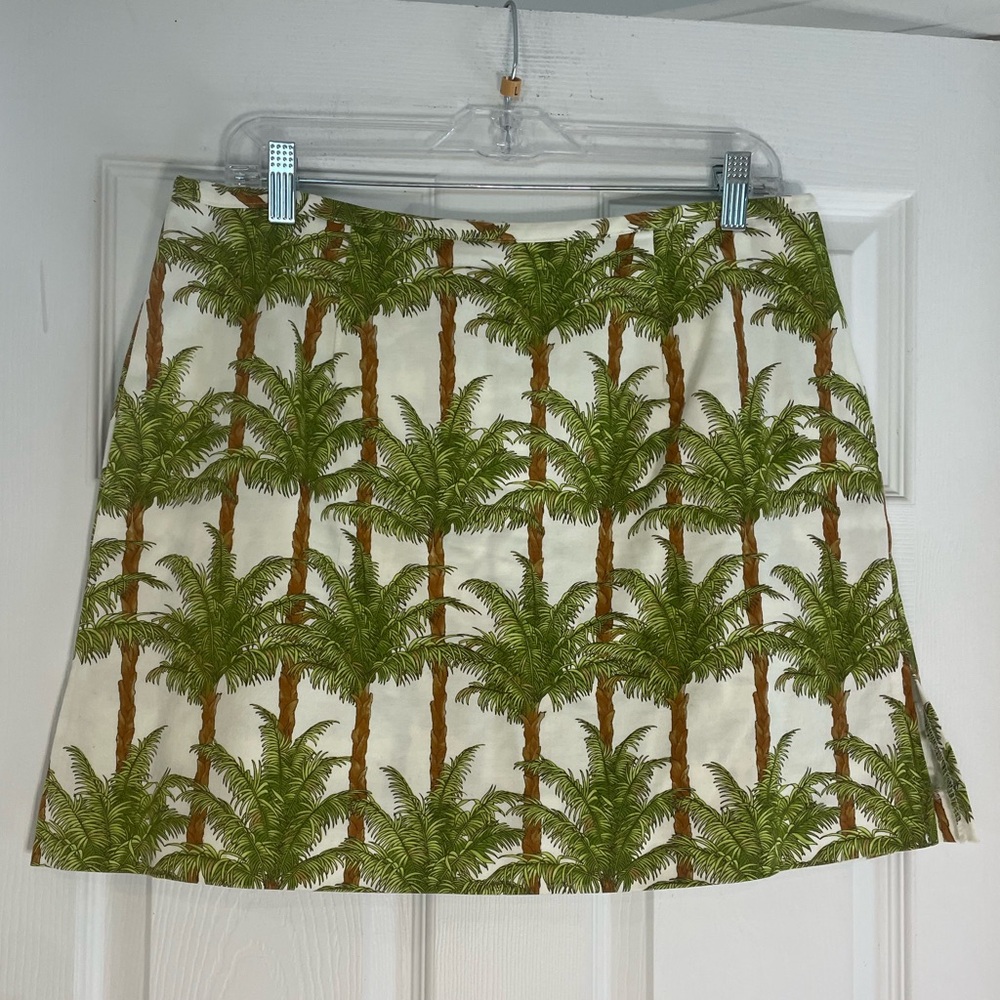 Bamboo Traders vintage palm print skort - size 14 - Picture 1 of 5